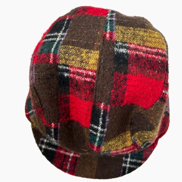 JESSICA SIMPSON KIDS NEWSBOYS HAT/CAP MULTI COLOR BROWN, RED, YELLOW, ONE SIZE - Picture 6 of 11